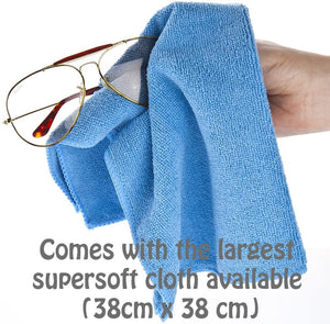 glasses and lens cleaning kit
