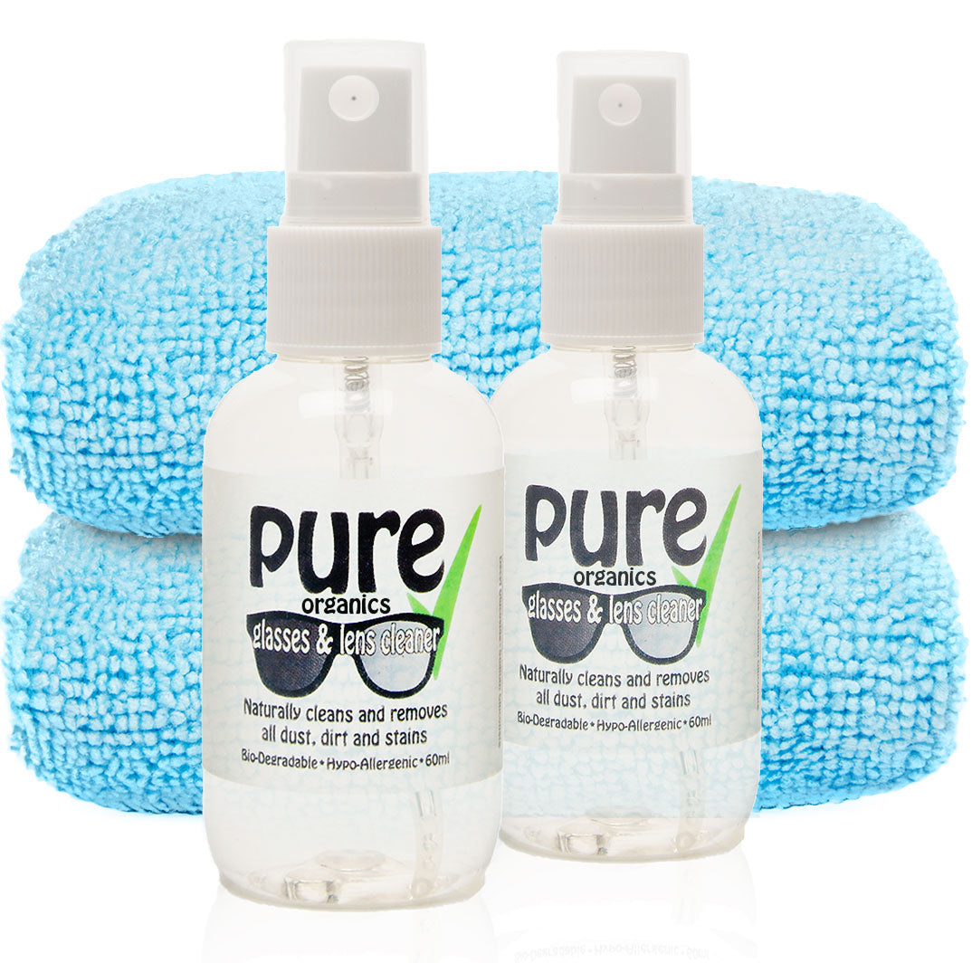 glasses and lens cleaning kit 60ml x2