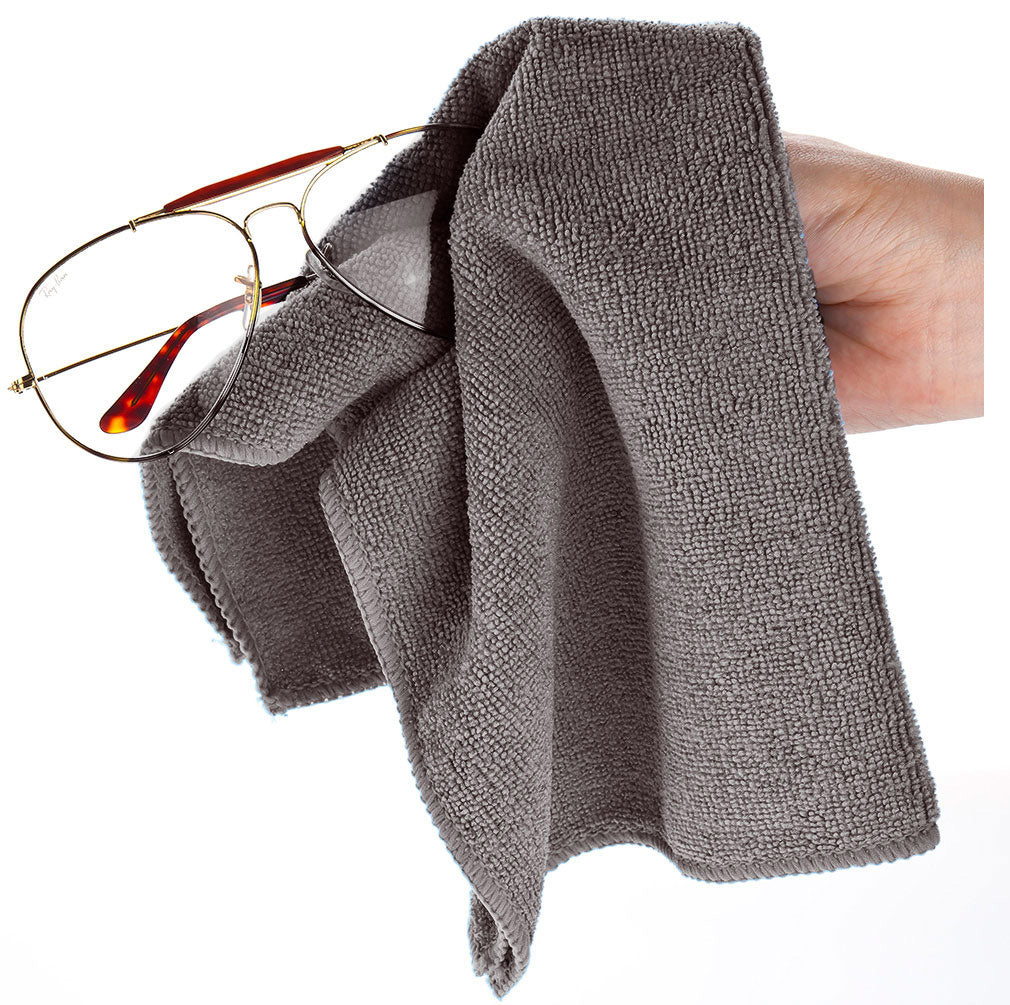 optical quality microfiber cleaning cloths x 3